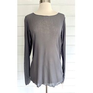 CUT LOOSE 100% Cotton Mesh Long Sleeved Crew neck T-Shirt - NWT! - XL